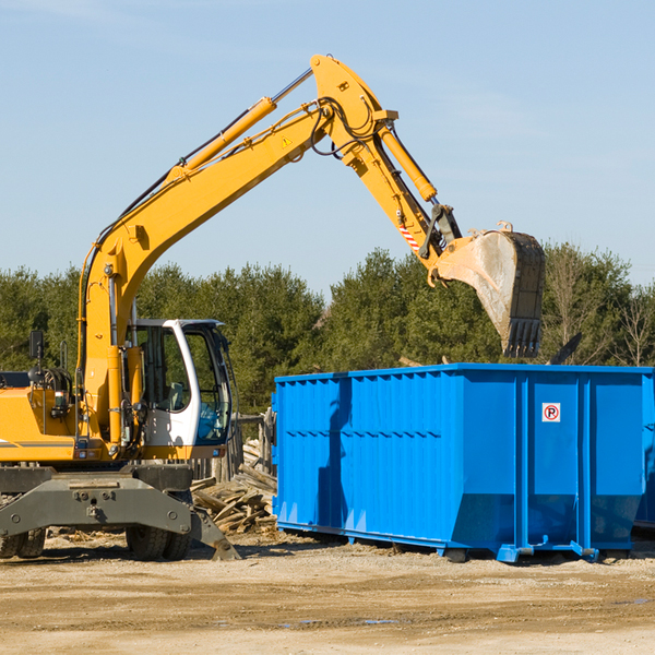 can i choose the location where the residential dumpster will be placed in Walshville IL